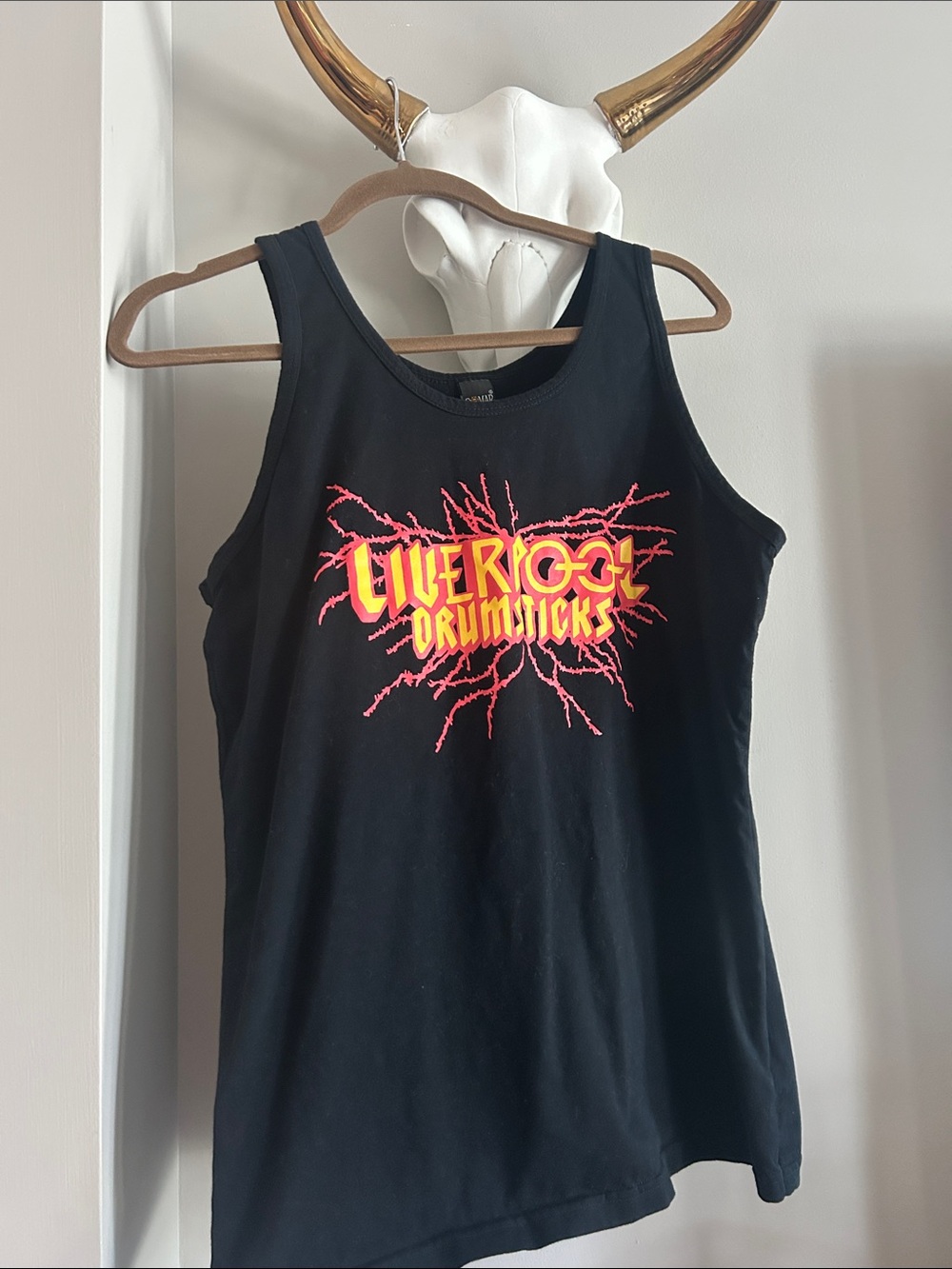 Black Graphic Tank Top
